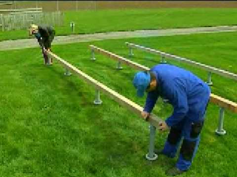 KRINNER Groundscrews for general timber construction - YouTube