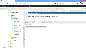 PostgreSQL 002 Add or remove primary key to a table