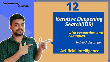 Lec:12 Iterative Deepening Search Algorithm (IDS) | Uninformed Search | Artificial Intelligence