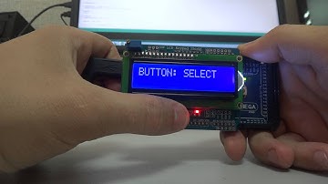 LCD Keypad shield для Arduino пример работы