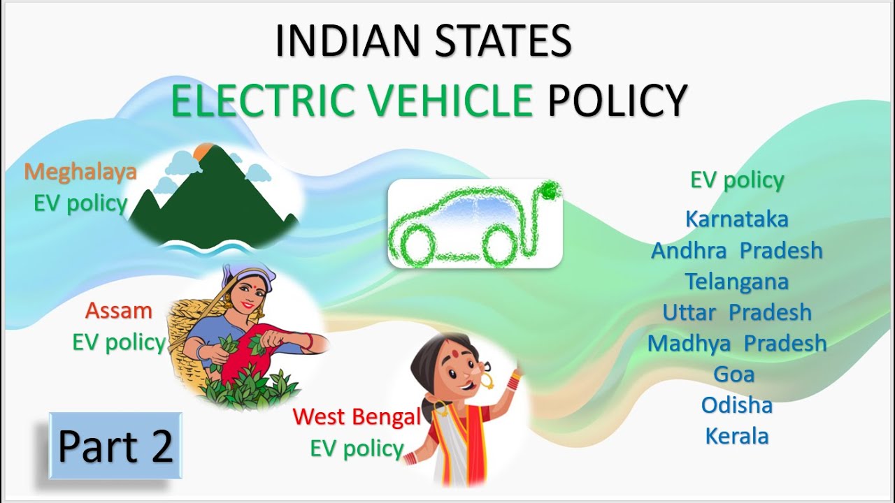 Indian states electric vehicle policy Meghalaya, Assam, West Bengal
