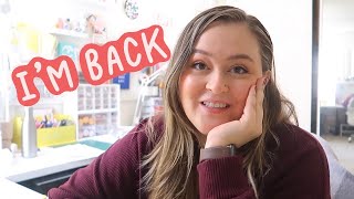 I&#39;M BACK! - Creative &amp; Caffeinated Small Business Studio Vlog 001