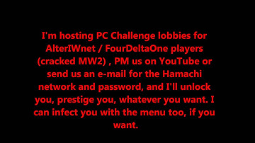 HOSTING FREE MW2 CHALLENGE LOBBIES ON PC | 4D1 FOURDELTAONE ALTERIWNET