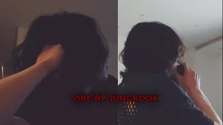 JUNGKOOK singing VIBE by Taeyang and Jimin in his live (full ver.)