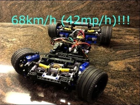 Fastest Lego RC Car - Going 68km/h (42 