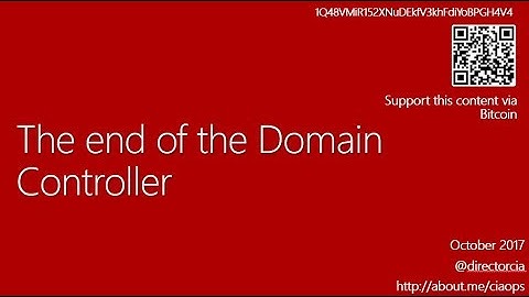 The End of the Domain Controller