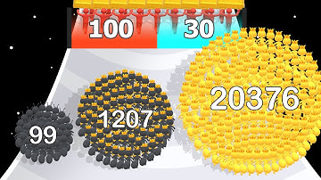 TINY RUN 3D: Level Up Ants Crowd, Evolve Games (ASMR Gameplay)