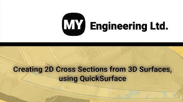 Creating 2D Cross Sections from 3D Surfaces, using QuickSurface