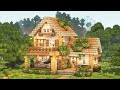 [Minecraft] 🌿✨ Cozy Cottagecore House Tutorial / Mizuno&#39;s 16 Craft Resource Pack