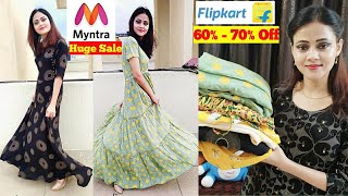 Flipkart maxi dress haul | myntra ...