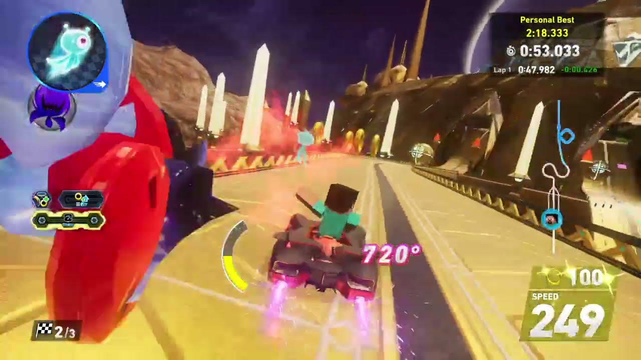 Sonic Racing: CrossWorlds (PS4) - 1st-Time Playthrough #68 - CW Time Trials (SSS Part 2)