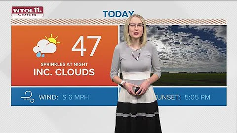 What's the weather today? WTOL 11 forecast calls for clouds moving in Monday, Dec. 5