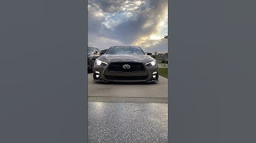 Q50 V2 Front Bumper light DTRL & Mirror lights. IG @JR_LIGHTS website: gojrlights.com