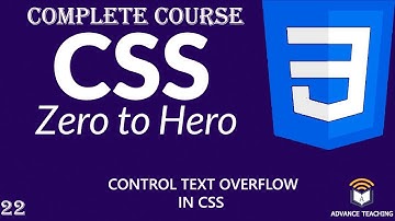 Text Overflow Property in CSS in Urdu/Hindi