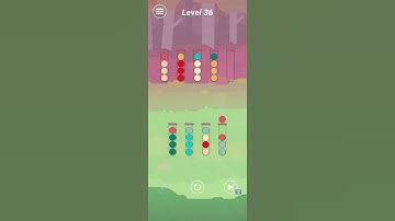 Ball Sort Puzzle Hard Level 36 gameplay (iOS Android)
