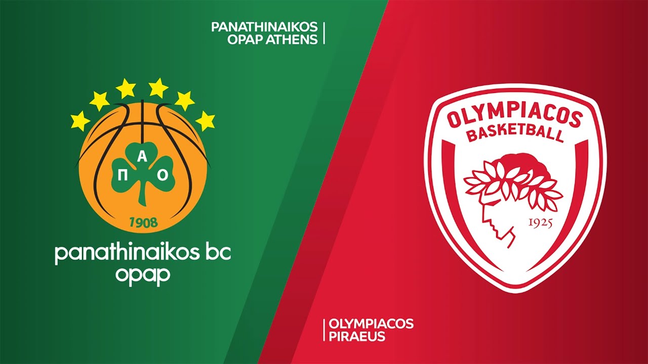 Panathinaikos OPAP Athens - Olympiacos Piraeus Highlights EuroLeague, RS Round 2