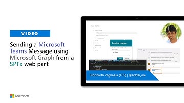 Sending a Teams Message using Microsoft Graph from a SPFx web part