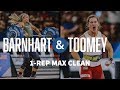 Barnhart and Toomey 1-Rep Max Clean—2019 CrossFit Games