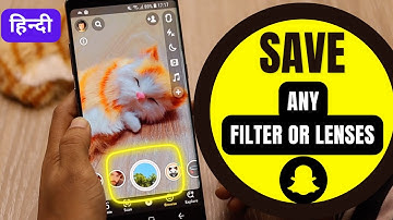 How To Save Snapchat Filters In Hindi!