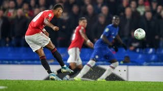 Rashford Free Kick Goal vs Chelsea | Carabao Cup 2019\/20