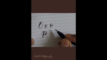 O and P in #brushcalligraphy