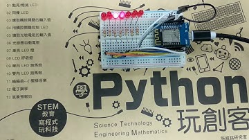 學 Python 玩創客 - Lab10 霹靂車跑馬燈