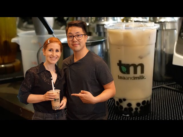 Homemade Taro Milk Bubble Tea - The Viet Vegan