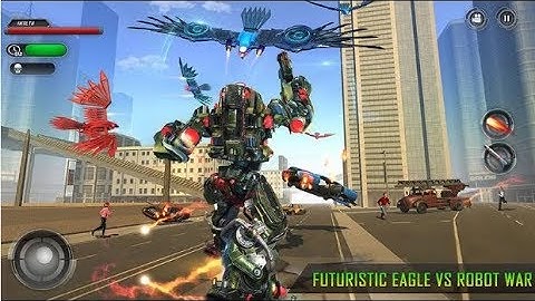 US Police Flying Bike: Eagle Robot Transformation Android Gameplay Full HD