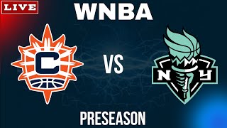Connecticut Sun vs New York Liberty | Women's Basketball WNBA Preseason Live Scoreboard