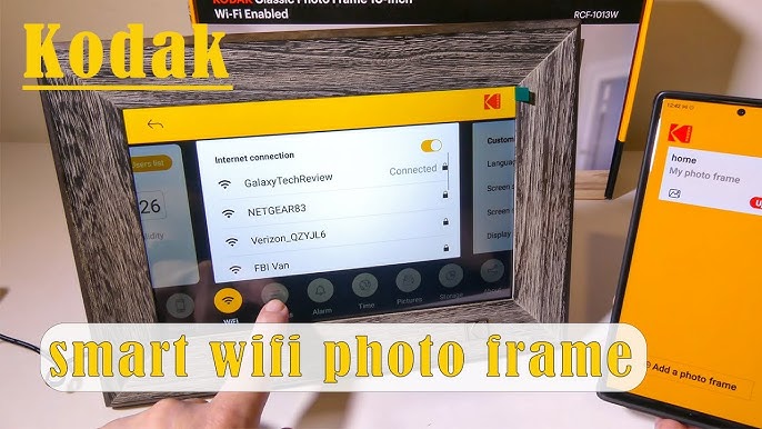 How to upload photos to Kodak WiFi picture frame? (KODAK RWF-109) Best  Digital Photo Frame - YouTube