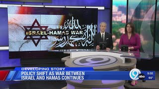Policy shift as war between Israel and Hamas continues