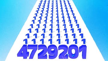 Number Master 3D : Number Run 2048 in MAX LEVEL ( New Update , ASMR ) PART 5