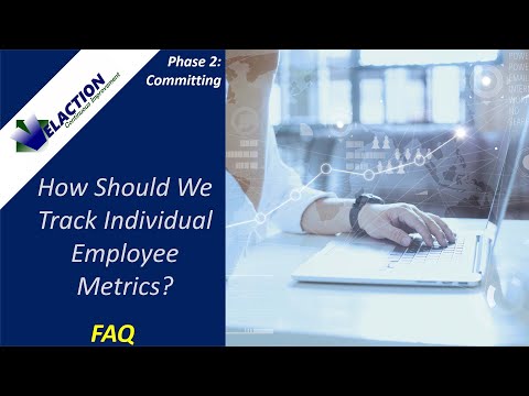 How should we track individual employee metrics?