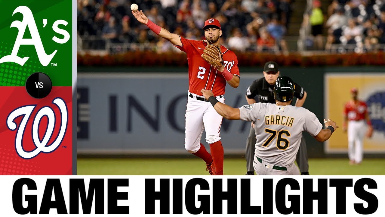 A's vs. Nationals Game Highlights (8/31/22) MLB Highlights YouTube