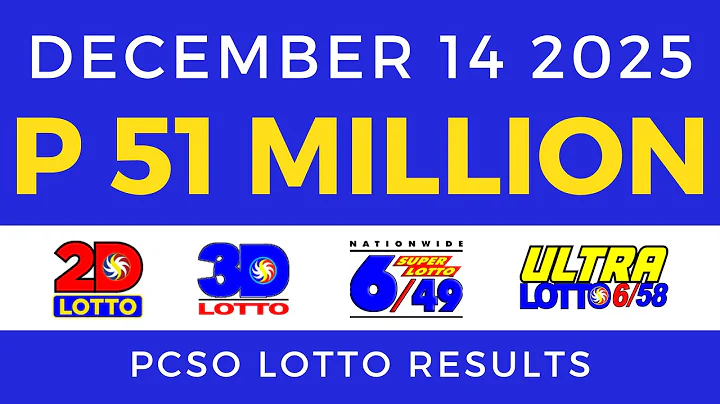 Lotto Result Today 9pm December 14 2025 PCSO