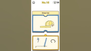 Brain Out Game | Level 16 | Brain Storming | Straw hat | Brain Out Gameplay