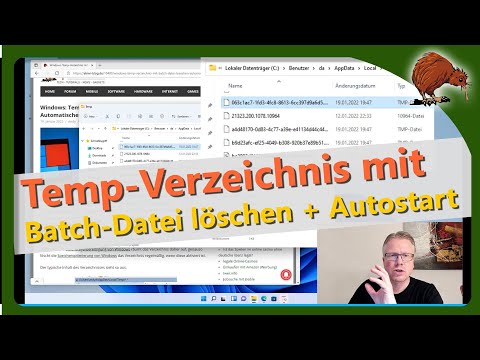 Update New Windows: Temp-Verzeichnis mit Batch-Datei löschen + Automatisches Ausführen