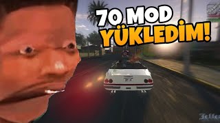 GTA SAN ANDREAS BAŞTAN KENDİM YAPTIM!? 70 TANE MOD YÜKLEDİM Resimi