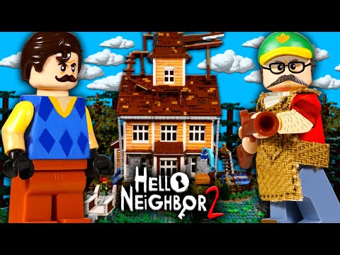 Видео: LEGO ГОРОД из ПРИВЕТ, СОСЕД 2 - Дом Охотника #1 / Hello Neighbor 2 MOC