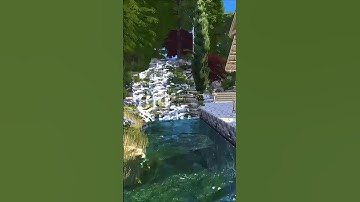 How to Build a Waterfall in The Sims 4 tutorial #thesims #thesims4 #shorts #short #viral