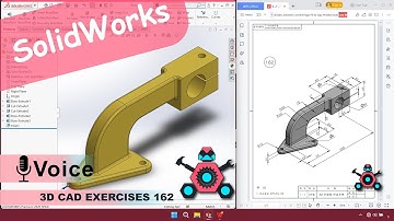 SolidWorks | 3D CAD EXERCISES 162 | StudyCadCam | Solution Tutorial |