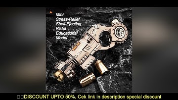 Metal Alloy Shell-Ejecting Toy Pistol Set Fun Shooting Sensory Toy Stress Relief EDC Office Desk Gad