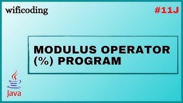 modulus operator (%) program in java | using modulus operator write a program  ?| #11J