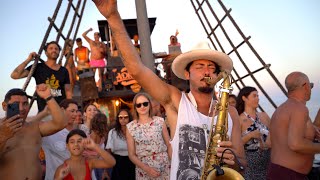 "Freed from Desire" - CRAZY SAX BOAT PARTY in Lampedusa