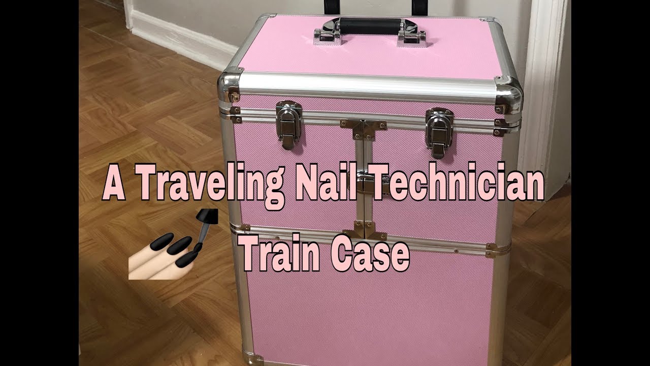 AW Byootique Aluminum Rolling Makeup Train Case with Table Salon Nail  Trolley Cosmetic Organizer Black | Train case, Makeup train case, Manicure  table