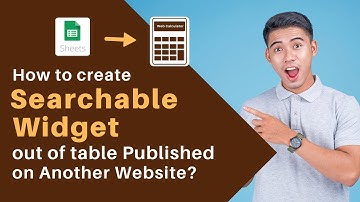 How to Scrape a Website Table to Google Sheet & Create a Search Web App