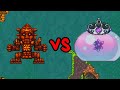 Golem vs queen slime  master mode