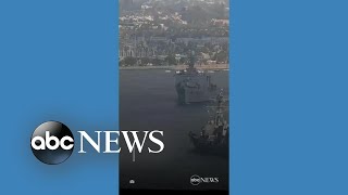 US Navy ships narrowly miss each other in San Diego Bay