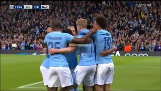 Manchester City vs Napoli 2-1 All Goals and Highlights Champions League  October 17 ,2017