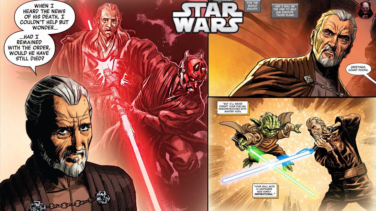 Count Dooku FINALLY Blames Obi-Wan for Qui-Gon's Death! (CANON) - Star Wars  Comics 